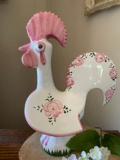 Vtg Hand Painted Portugal Rooster #27
