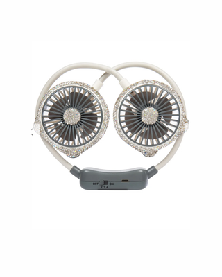 BLING  NECK FAN - WHITE