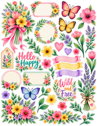 COLORFUL GARDEN PARTY – 12×12 SCRAPBOOK KIT