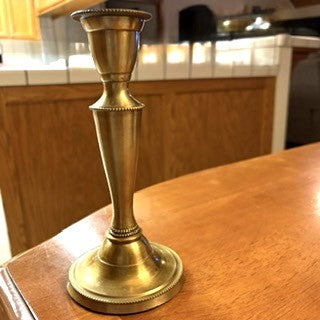 Vntg World Market Brass Candlestick
