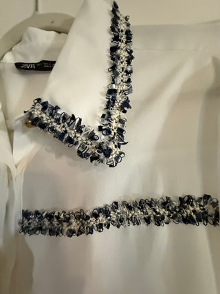 Zara white blouse