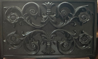 Black Ceramic Wall Hanging 11" x 7". RCD|80255