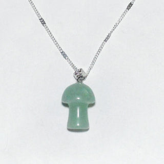 Green Aventurine  mushroom Necklace|53862