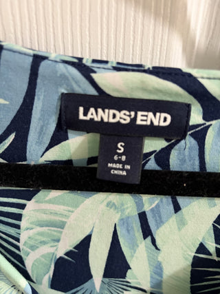 Women's Lands' End Size Small (6-8) Hawaiian Tropical Leaf Vibe Dress RCD|158804