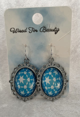 ornate oval earrings RSV