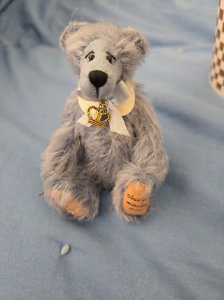 Blue Mohair Bear Deb Canham