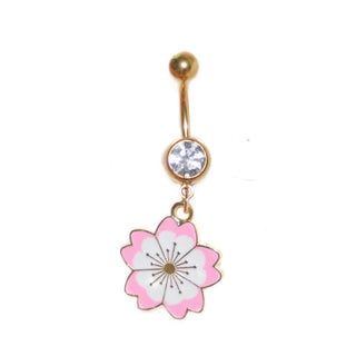 Sakura flower Belly Ring|53701