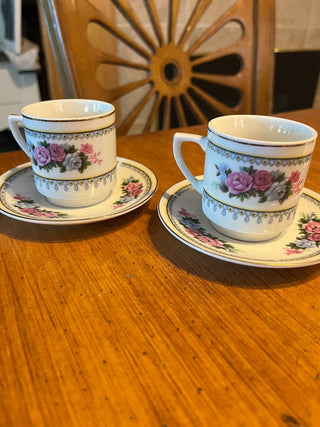 Vintage C. Art HK Demitasse Cup and Saucer (Set of 2). RSV