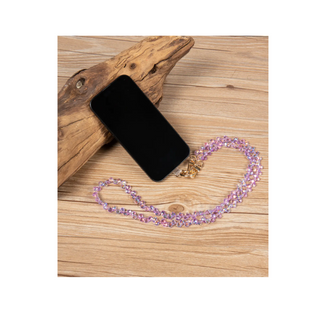 CRYSTAL CROSSBODY PHONE STRAP - PURPLE|104959