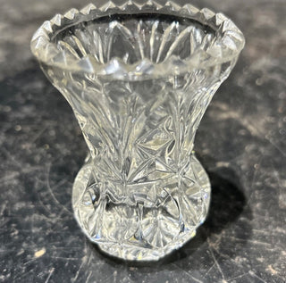 Vintag Small Cut Crystal Bud Vase-RSV