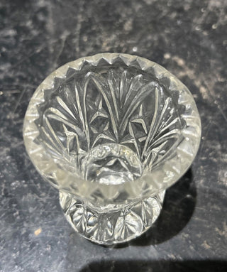 Vintag Small Cut Crystal Bud Vase-RSV