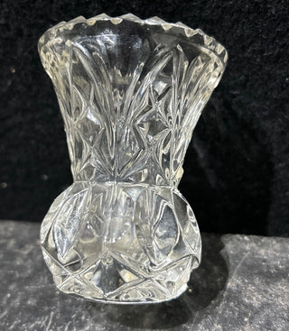 Vintag Small Cut Crystal Bud Vase-RSV