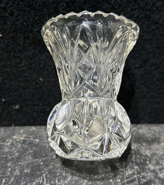 Vintag Small Cut Crystal Bud Vase-RSV