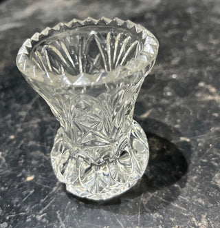 Vintag Small Cut Crystal Bud Vase-RSV