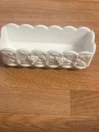 Westmorland milk glass window box planter rcd|106216