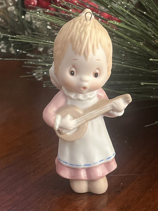 1984 Hallmark Betsey Clark Angel porcelain Christmas ornament RSV|128001