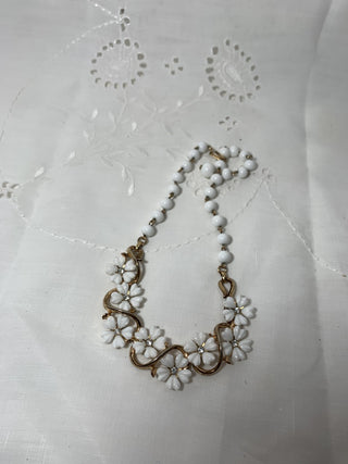 Necklace - White Flowers|59862