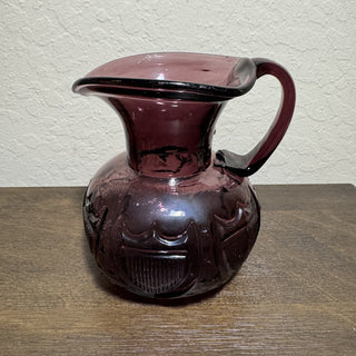 Vtg Clevenger Brothers Amethyst Glass Pitcher RCD