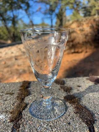BB ONE Vintage Crystal Juice Glass 5”