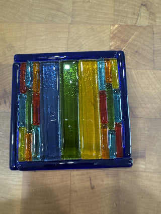 AJ - Rainbow Glass Coaster Set of 4 MTS|63515