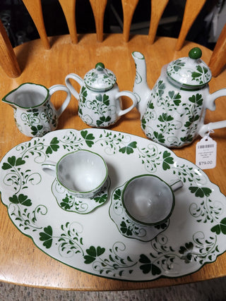 Irish Shamrock Tea Set - 10 pieces MTS