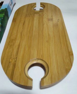 Tovolo Bamboo 2 Wine Collapsible Table W/Ground Stake table /Glass holder #47 VV MTS|109054