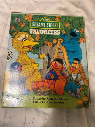 JP VINTAGE LOT OF 12 SESAME STREET LITTLE GOLDEN BOOKS  1990