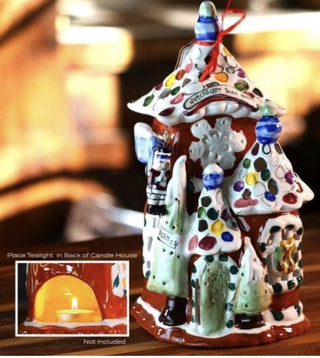 Nutcracker Suite Hotel Blue Sky Clayworks Heather Goldminc tealight holder 2009 #63 VV MTS|130538