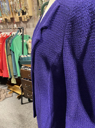 Purple St. John Knit Lady Jacket, 8 MTS|64585