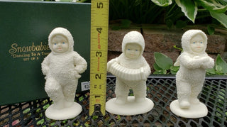 Snowbabies "Dancing to a tune" Set of 3 figurine Dept 56 retired #62 VV MTS|95115