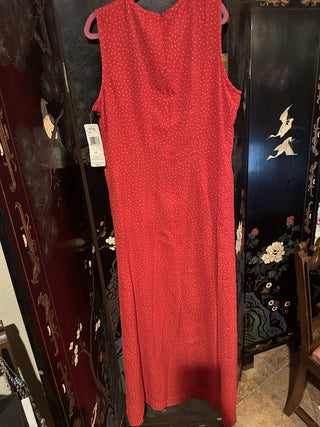 Vintage Jones Wear Red Pokka Dot Dress Size 12 #63 VV MTS