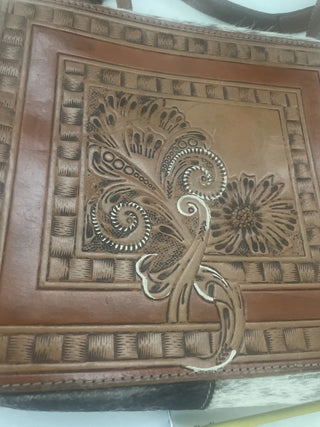 Vtg. Lather Crossbody Purse-RSV|94493