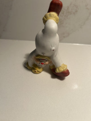 Ceramic Circus Clown Doing Cartwheel Figurine Decor -RSV
