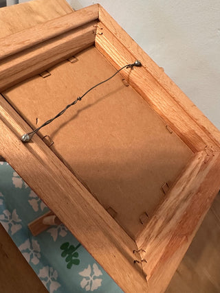 Frame oak print birdhse 10x8|51612