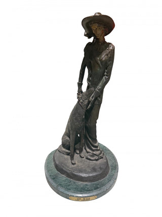 Art Deco Style 'The Walk Bronze Sculpture, After Demetre Chiparus # 63 VV MTS