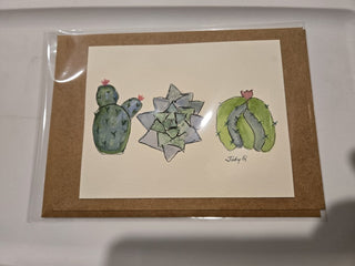 Succulents Blank Postcard/Env RCD