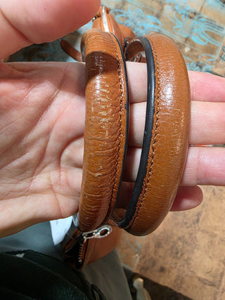 Genuine leather brown bag RSV|132152