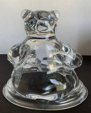 Vintage Coca-Cola Polar Bear Lead Crystal Clear Glass Figurine 1997 France #62 VV MTS|114969