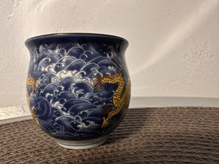 Oriental Blue-Gold Dragon Cup MTS|91362