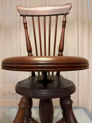 Antique 1900's Adjustable claw foot piano chair/stool RSV|89490