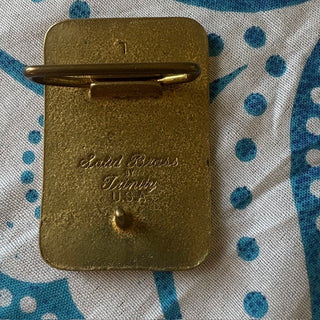 Solid Brass Vintage USA Trinity Belt Buckle MTS|88624