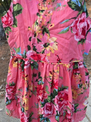 NWT Zunie Girls' size S(6/6X) coral floral sundress