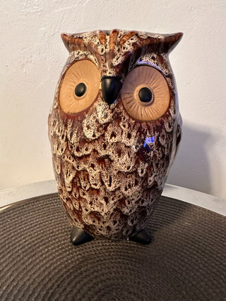 Owl Pottery One Each 9"Ht MTS|94939