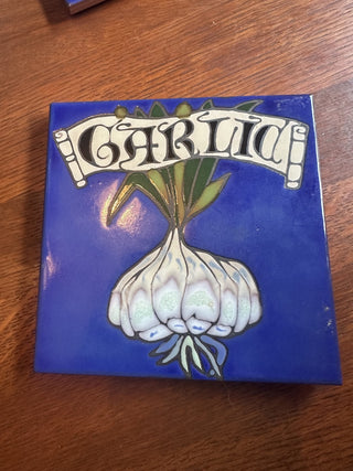 Vintage TRITON Tile Trivet Garlic RSV|57446