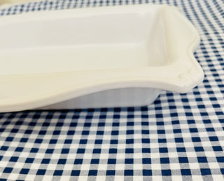 BP White Scalloped Casserole/Serving Dish RCD|76506