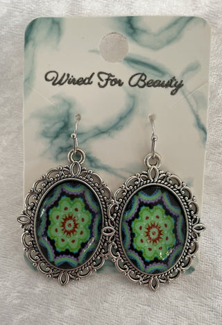 ornate oval earrings RSV