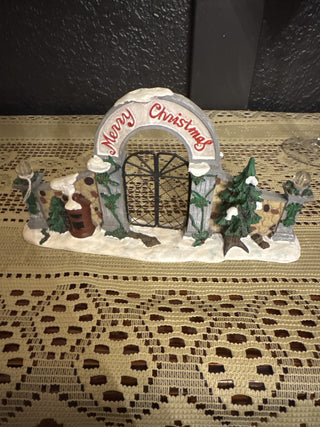 Vintage Merry Christmas Village Entry Gate - RCD|130051