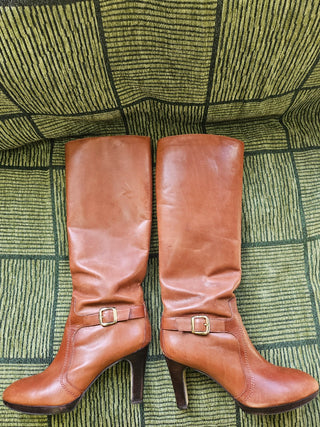 Alex Marie Leather Tan Boots - Size 8.5 MTS|129100