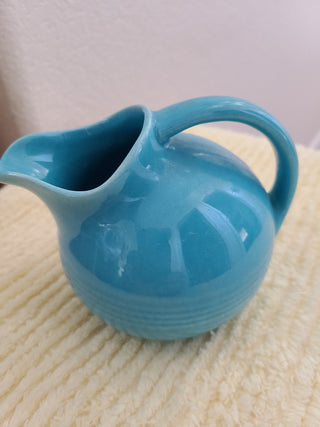 Ceramic Turqoise Creamer Pitcher, Ca. 1940s RCD|85922