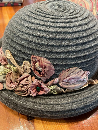VNTG Inspired Felt & Silk Hat ~MTS|90327